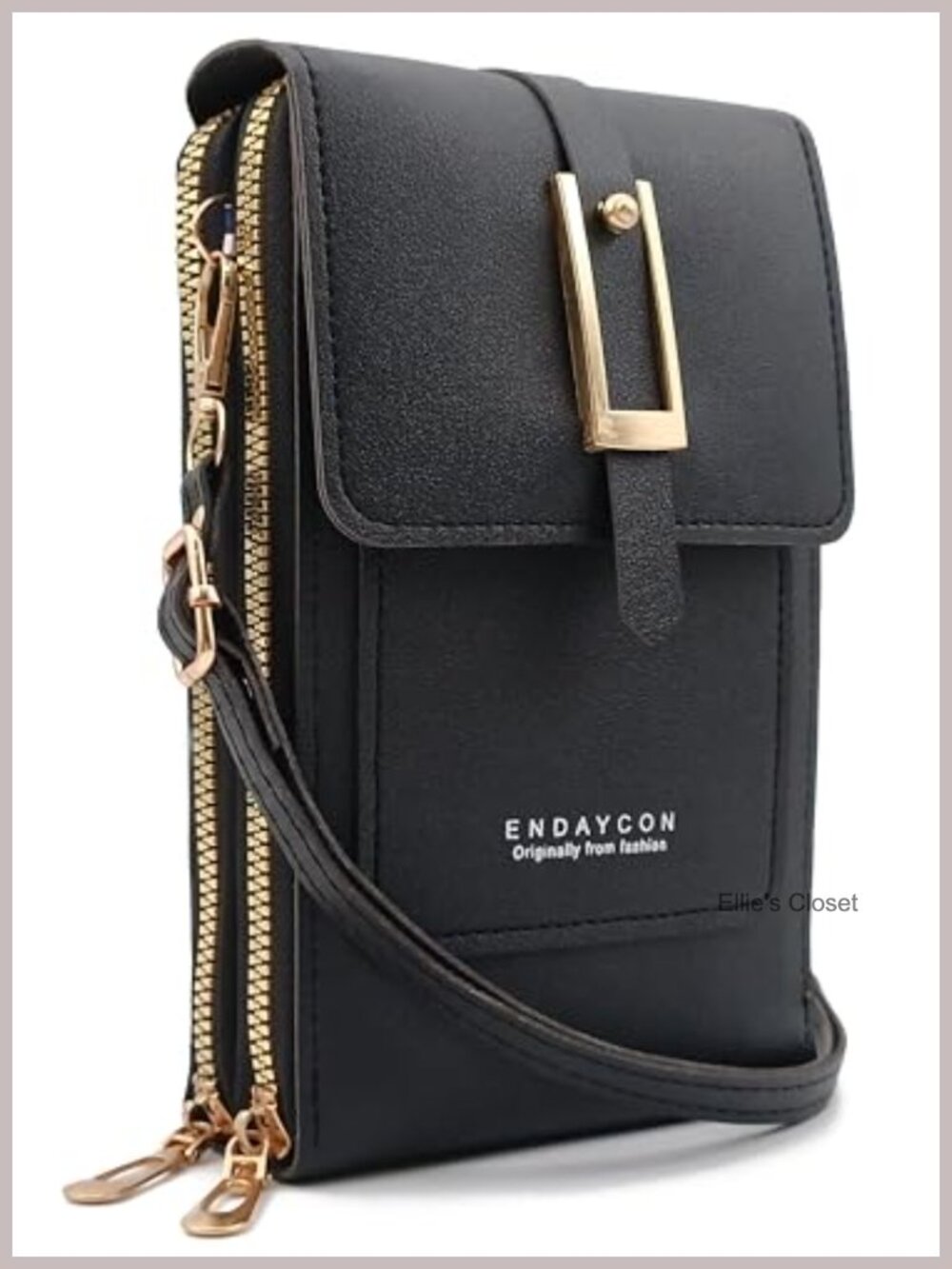 Women's Anti-Theft Crossbody Bag with RFID Blocking, PU Leather, Fits 6.7"